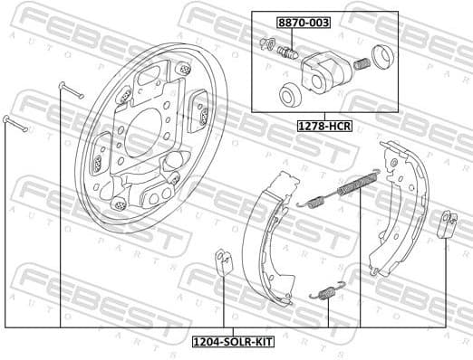 Wheel Brake Cylinder 1278-HCR - image 2