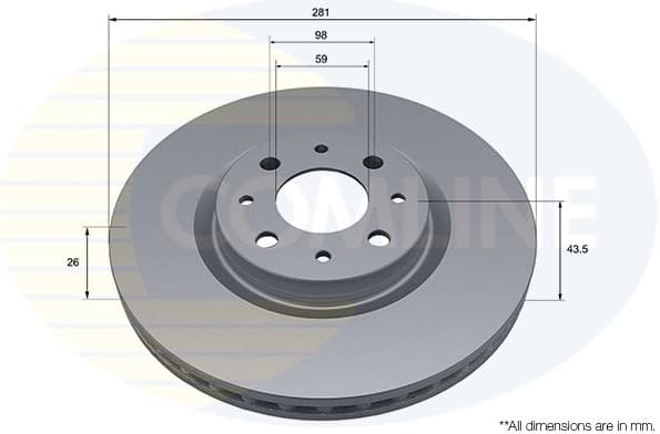 Brake Disc COATED ADC5193V
