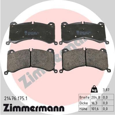 Brake Pad Set, disc brake 21476.175.1