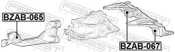 Mounting, differential BZAB-065 - image 2