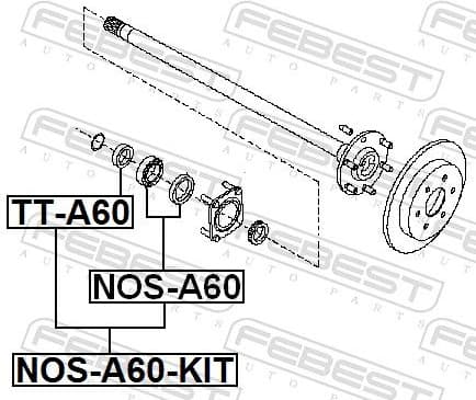 Bearing, drive shaft NOS-A60-KIT - image 2