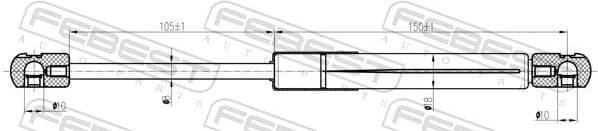 Gas Spring, boot/cargo area 05117-005 - image 2