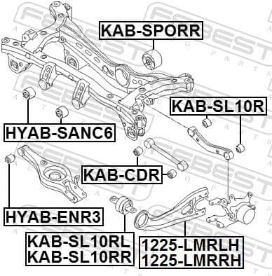 Control/Trailing Arm, wheel suspension 1225-LMRRH - image 2