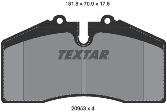Brake Pad Set, disc brake Q+ 2095311