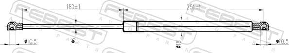 Gas Spring, boot/cargo area 25117-002 - image 2