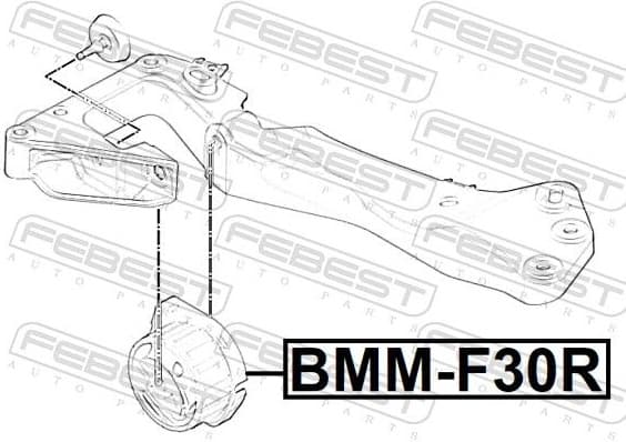 Mounting, automatic transmission BMM-F30R - image 2