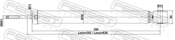 Shock Absorber 24110-006R - image 2