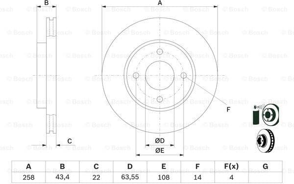 Brake Disc 0986478892 - image 5