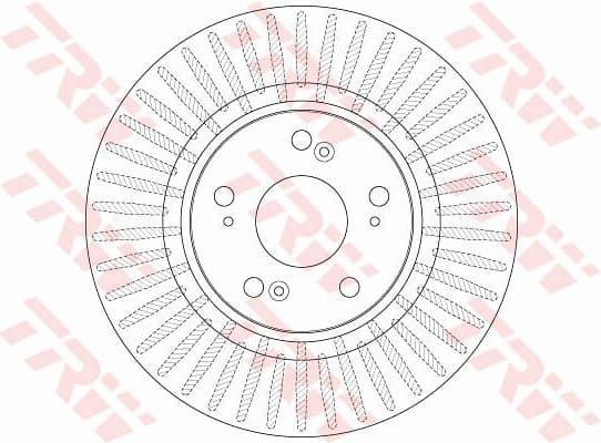 Brake Disc TRW SINGLE DF6432S