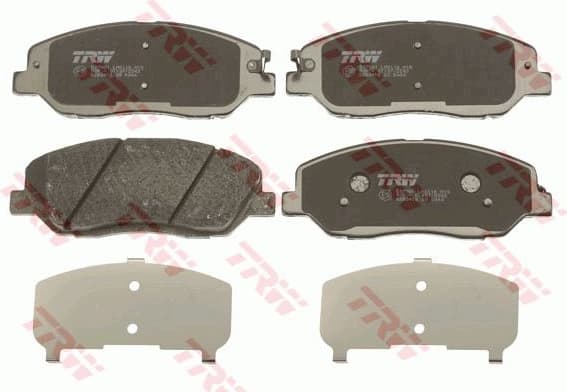 Brake pads front, Top Quality GDB3418 - image 2