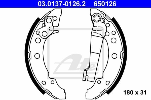 Brake Shoe Set 03.0137-0126.2