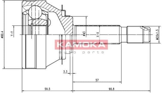 Joint Kit, drive shaft 7002
