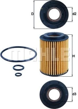 Filter oil OX347D