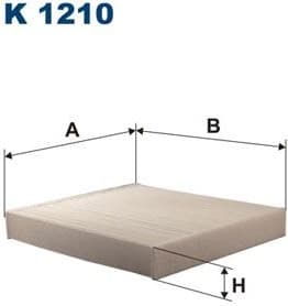Filter, cabin air K1210