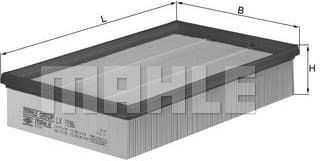 Filter air LX1596 - image 2