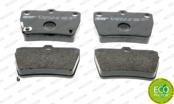 Brake pads rear, Top Quality FDB1531