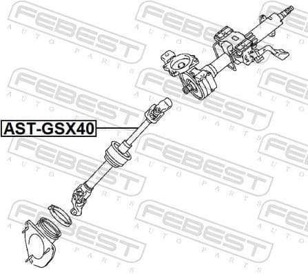 Steering Shaft AST-GSX40 - image 2