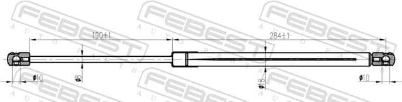 Gas Spring, boot/cargo area 25117-006 - image 2