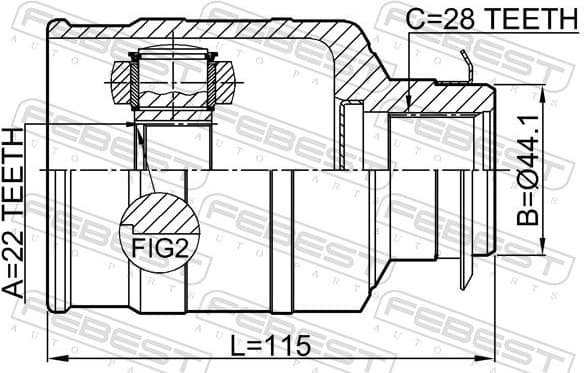 Joint Kit, drive shaft 2211-FBRH - image 2