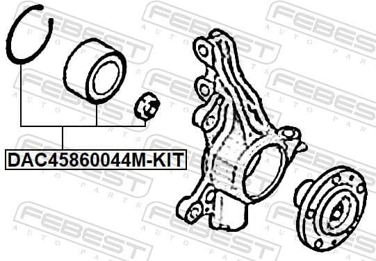 Wheel Bearing Kit DAC45860044M-KIT - image 2