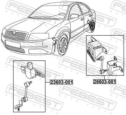 Sensor, headlight levelling 26603-001 - image 2