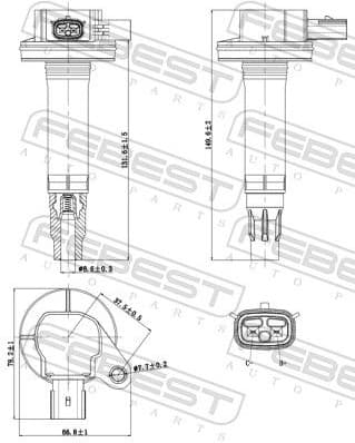 Ignition Coil 21640-004 - image 2