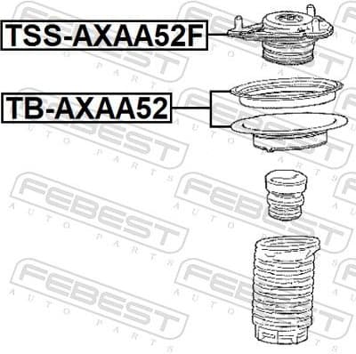 Suspension Strut Support Mount TSS-AXAA52F - image 2