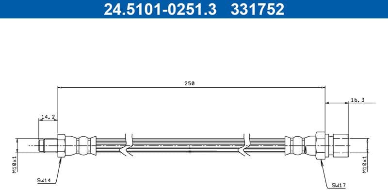 Brake Hose 24.5101-0251.3