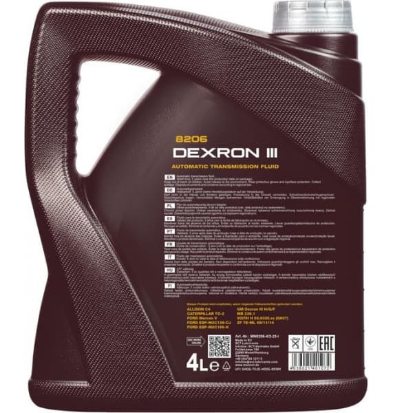 Automatic Transmission Fluid MANNOL 8206 Automatic Plus ATF DIII MN8206-4 - image 2