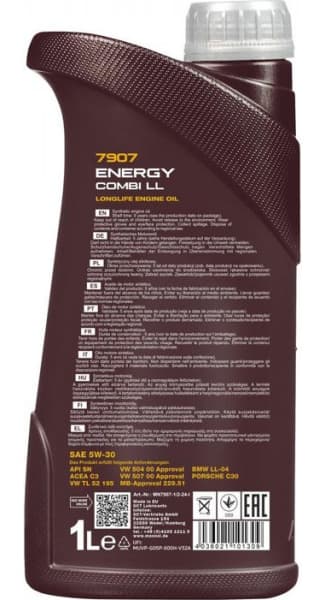 Engine Oil MANNOL 7907 Energy Combi LL 5W-30 MN7907-1 - image 2