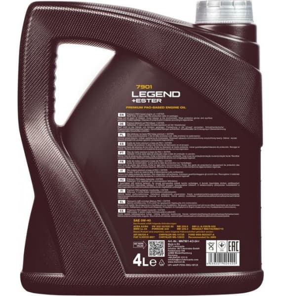 Engine Oil MANNOL 7901 Legend+Ester 0W-40 MN7901-4 - image 2