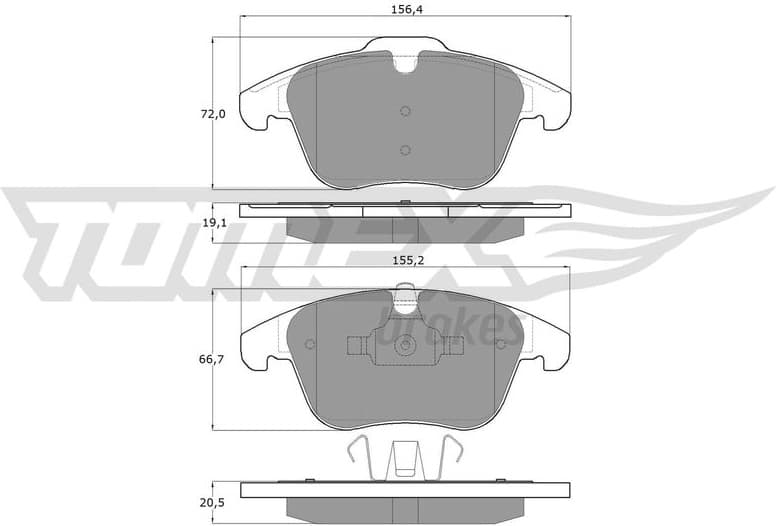 Brake Pad Set, disc brake TX 14-47