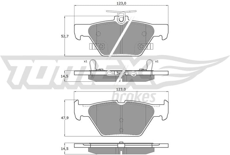 Brake Pad Set, disc brake TX 18-71