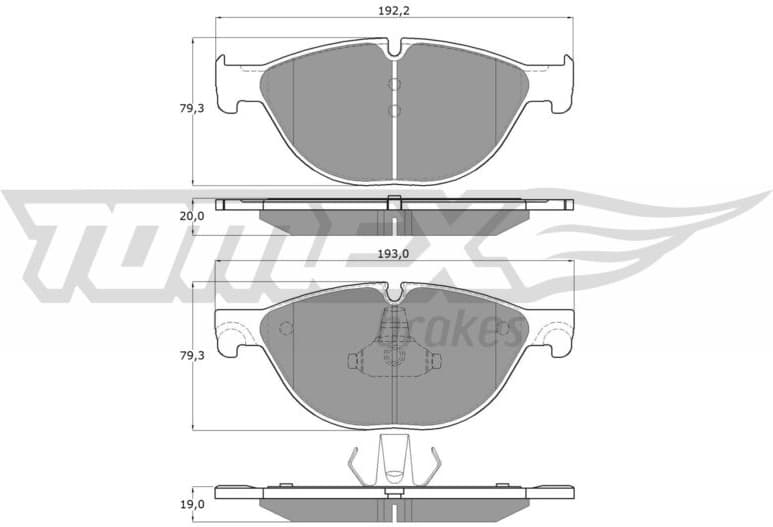 Brake Pad Set, disc brake TX 16-66