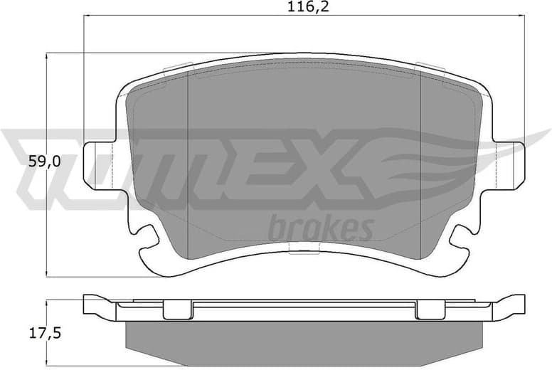 Brake Pad Set, disc brake TX 13-961