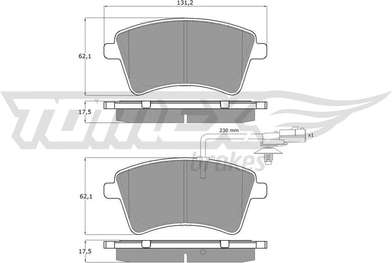 Brake Pad Set, disc brake TX 15-841