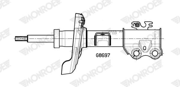 Shock Absorber MONROE ORIGINAL (Gas Technology) G8697 - image 2
