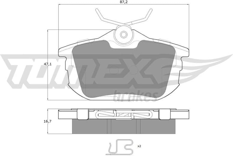 Brake Pad Set, disc brake TX 13-07