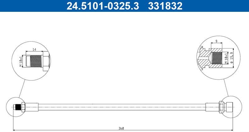 Brake Hose 24.5101-0325.3