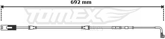 Warning Contact, brake pad wear TX 30-68