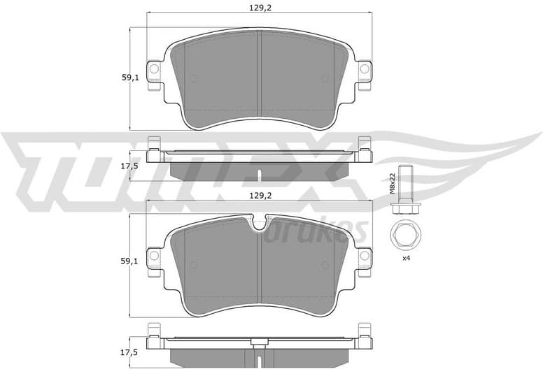 Brake Pad Set, disc brake TX 18-23