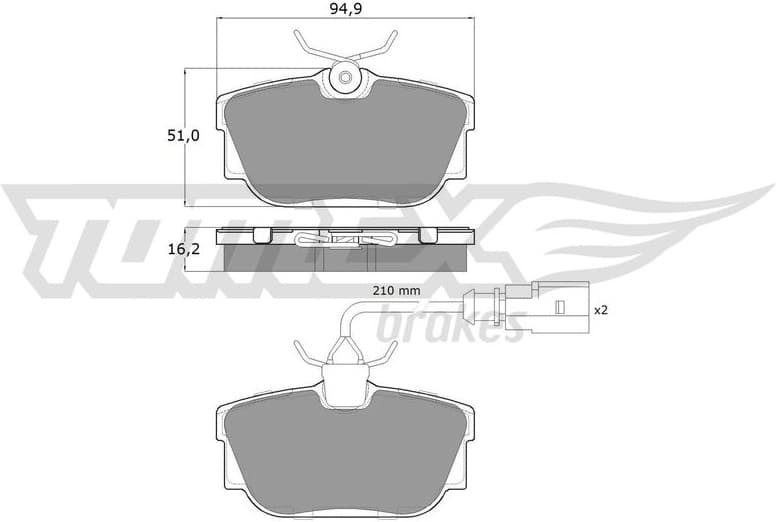 Brake Pad Set, disc brake TX 13-901