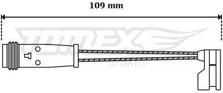 Warning Contact, brake pad wear TX 30-55