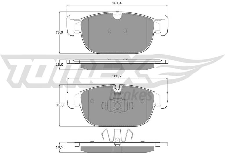 Brake Pad Set, disc brake TX 18-57