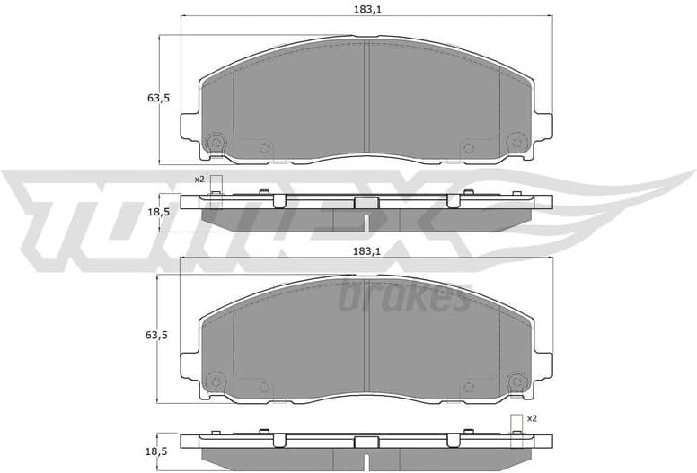 Brake Pad Set, disc brake TX 19-19