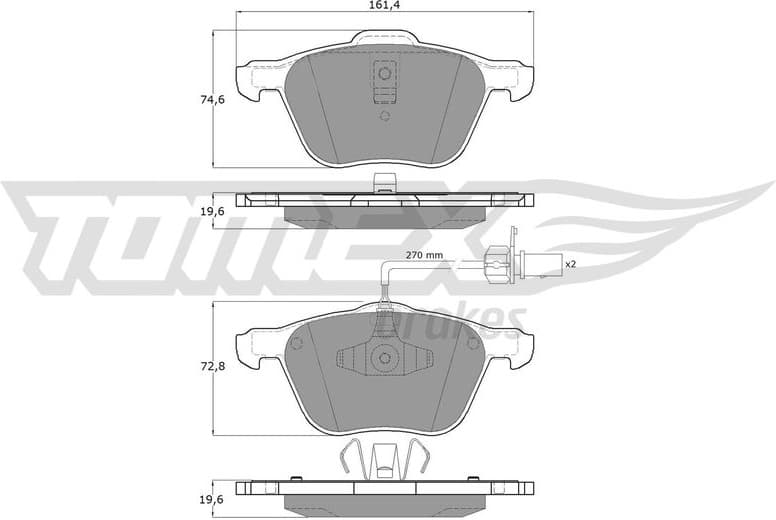 Brake Pad Set, disc brake TX 12-56