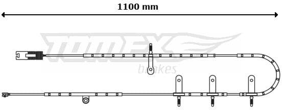 Warning Contact, brake pad wear TX 30-71