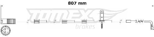 Warning Contact, brake pad wear TX 31-00