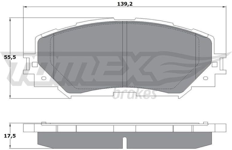Brake Pad Set, disc brake TX 14-72