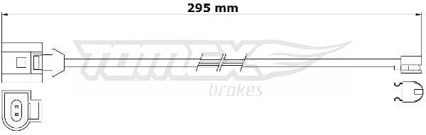Warning Contact, brake pad wear TX 31-24